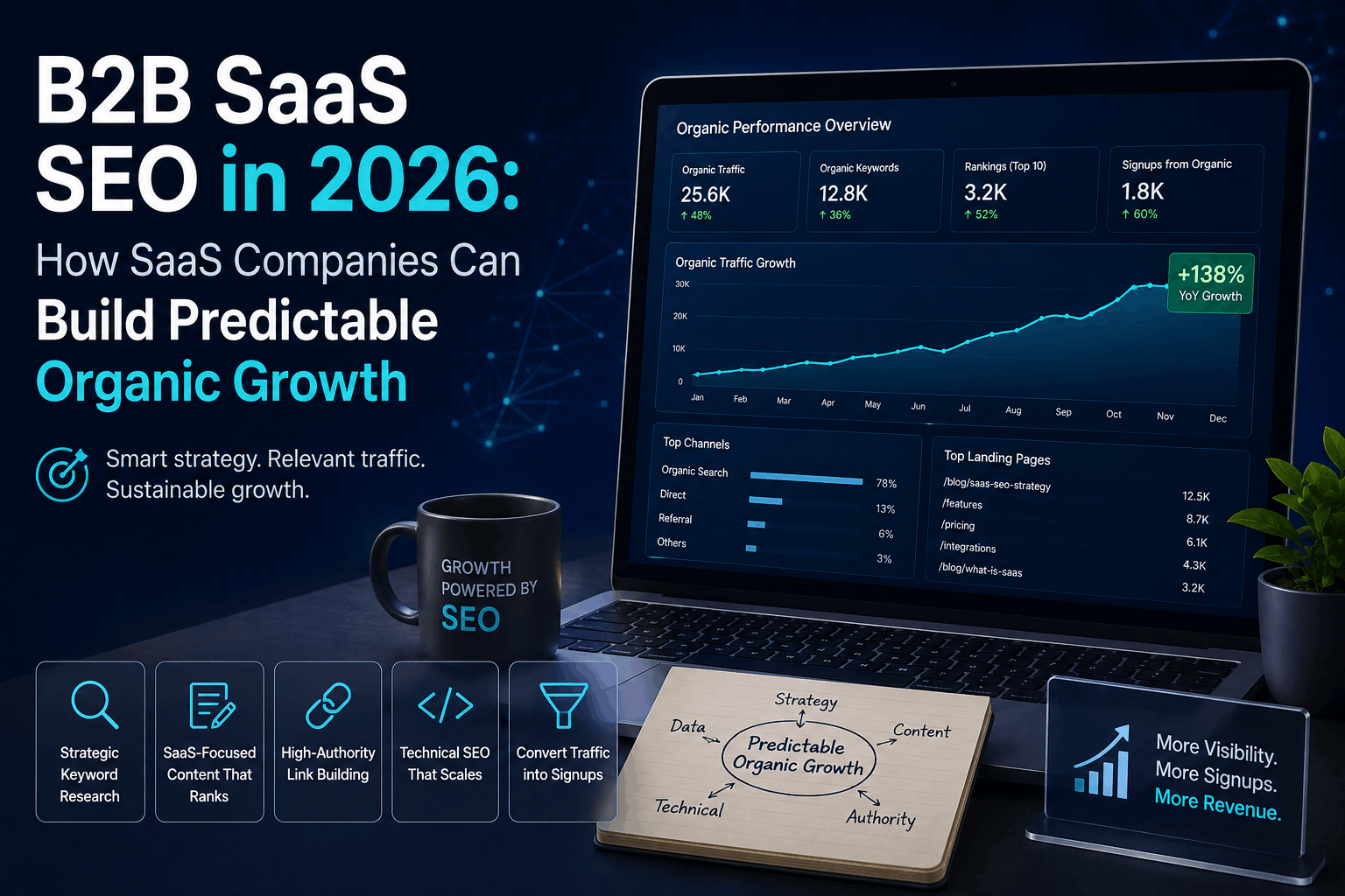 Read more about the article B2B SaaS SEO in 2026: How SaaS Companies Can Build Predictable Organic Growth