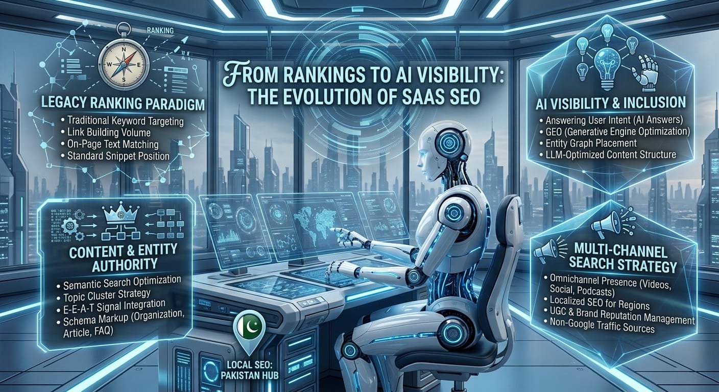 Read more about the article From Rankings to AI Visibility: The Evolution of SaaS SEO