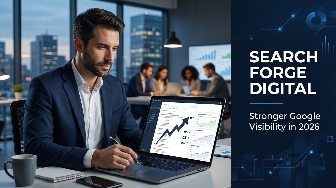 Read more about the article How Search Forge Digital Helps Businesses Build Stronger Google Visibility in 2026